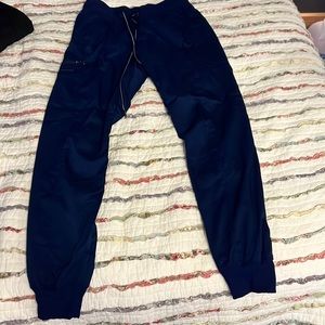 Healing hands scrub joggers navy blue